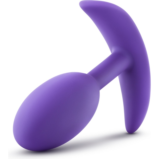 Фиолетовая анальная пробка Wearable Vibra Slim Plug Medium - 10,1 см. - Luxe. Фотография 4.