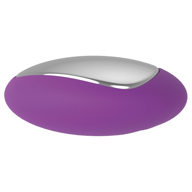 Фиолетовое перезаряжаемое виброяйцо Remote Duo Pleasure - Pleasure Balls   Eggs. Фотография 4.