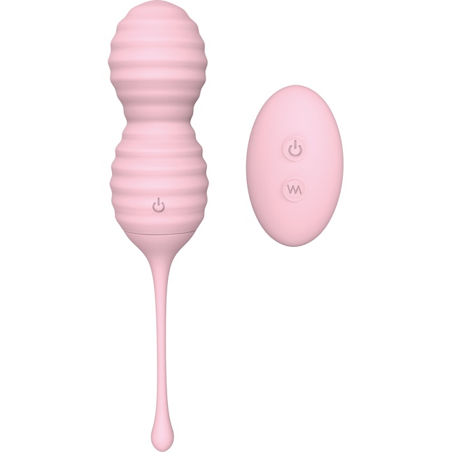 Розовые вагинальные виброшарики BEEHIVE - Pleasure Balls   Eggs