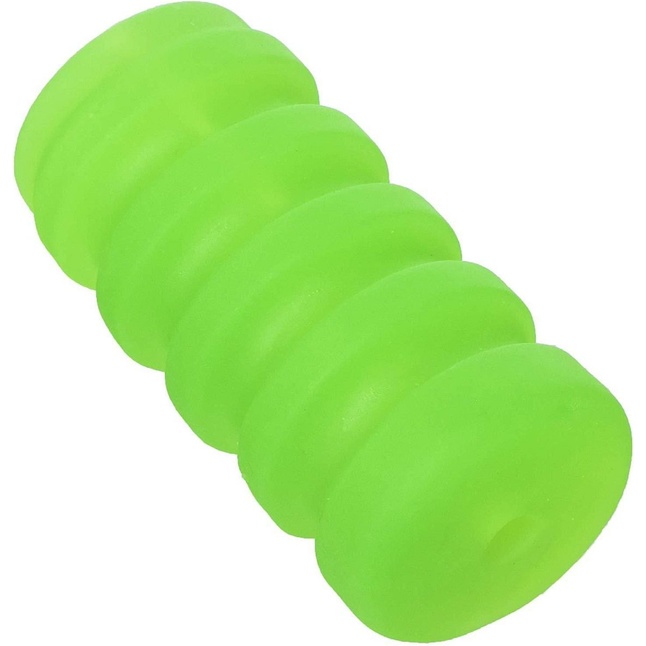 Зеленый мастурбатор с вибрацией Zolo Original Squeezable Vibrating Stroker. Фотография 2.