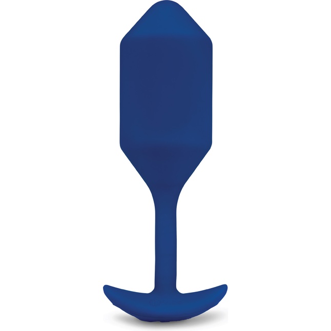 Синяя пробка для ношения с вибрацией Snug Plug 4 - 14 см. Фотография 2.