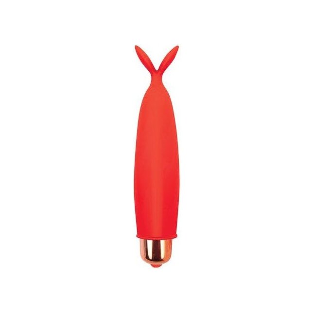 Красный клиторальный вибростимулятор с усиками - SWEET TOYS