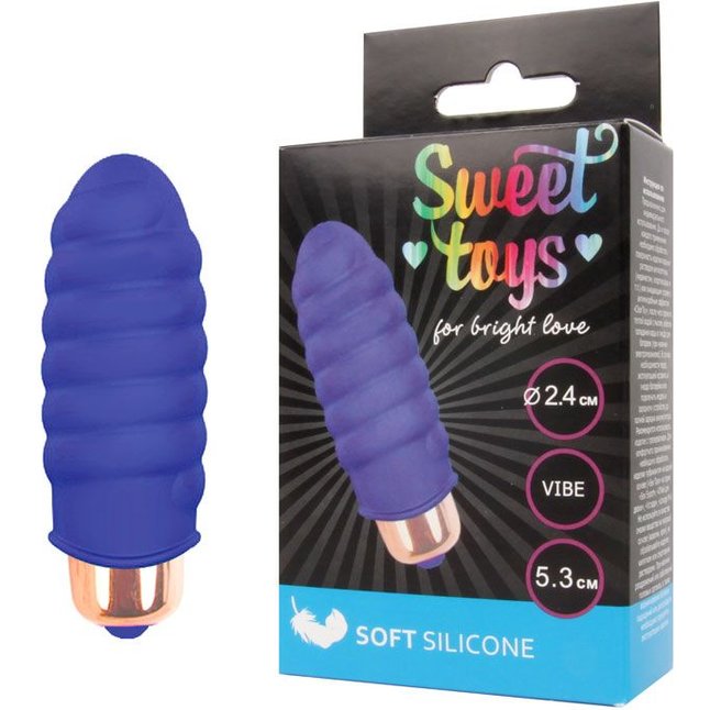 Синяя вибропуля Sweet Toys - 5,3 см - SWEET TOYS. Фотография 2.