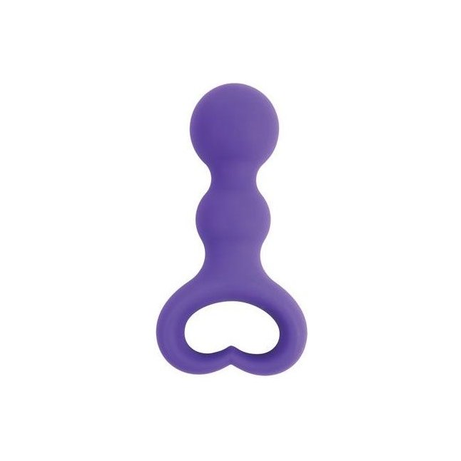 Фиолетовая анальная втулка - 6,5 см - SWEET TOYS