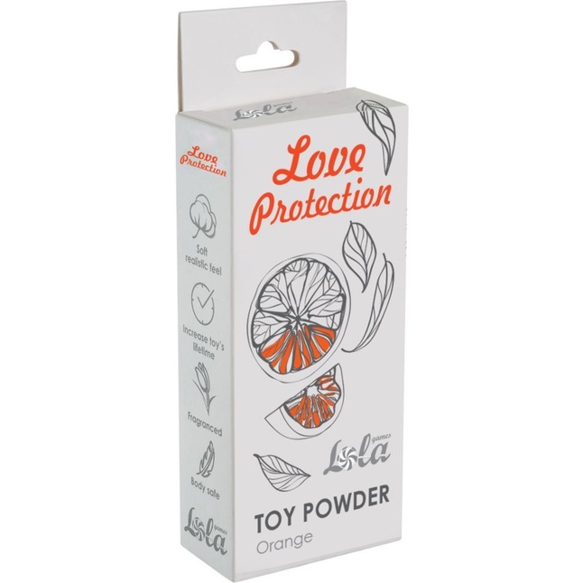 Пудра для игрушек с ароматом апельсина Orange - 15 гр - Love Protection. Фотография 2.