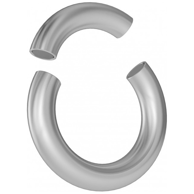 Серебристое магнитное кольцо-утяжелитель. Фотография 2.