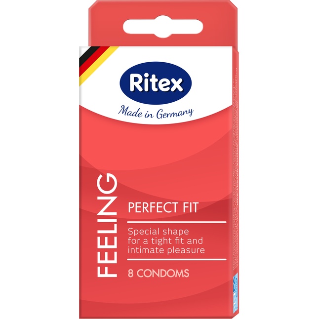 Презервативы анатомической формы с накопителем RITEX PERFECT FIT - 8 шт
