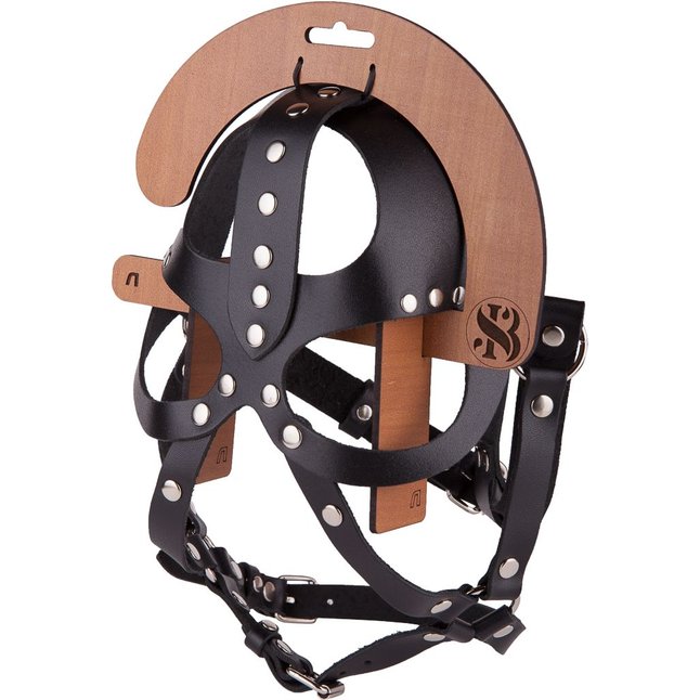 Кожаная маска-шлем Лектор - BDSM accessories. Фотография 3.