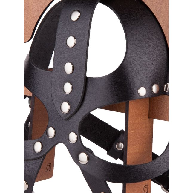 Кожаная маска-шлем Лектор - BDSM accessories. Фотография 5.