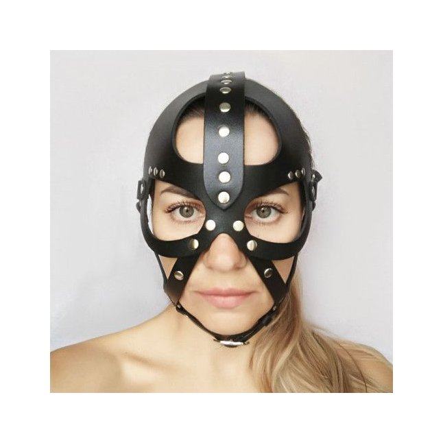 Кожаная маска-шлем Лектор - BDSM accessories