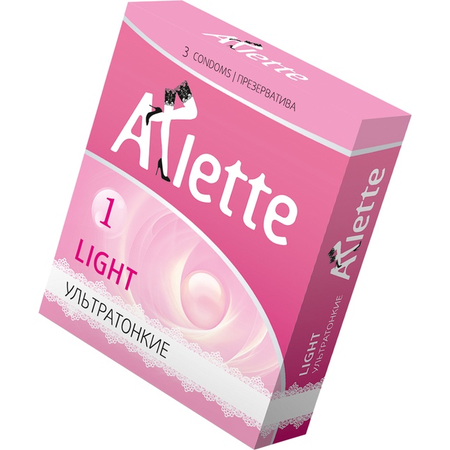 Ультратонкие презервативы Arlette Light - 3 шт