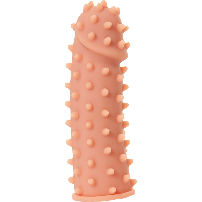 Насадка на фаллос с шипами и бугорками Extreme Sleeve 003 S-size - 12,7 см. Фотография 2.