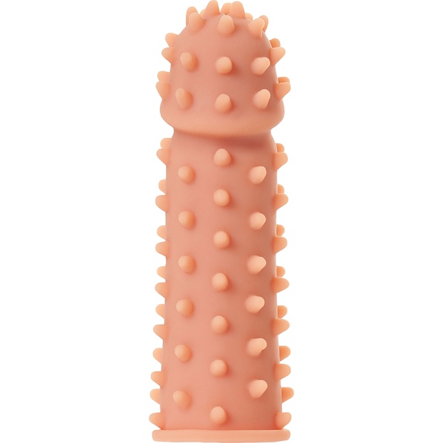 Насадка на фаллос с шипами и бугорками Extreme Sleeve 003 S-size - 12,7 см. Фотография 4.