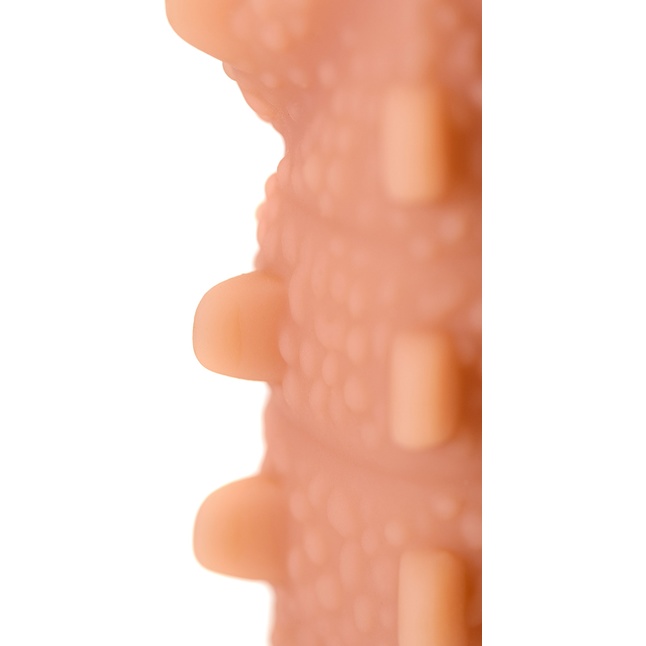 Насадка на фаллос с шипами и продолговатыми бугорками Extreme Sleeve 004 S-size - 12,7 см. Фотография 6.