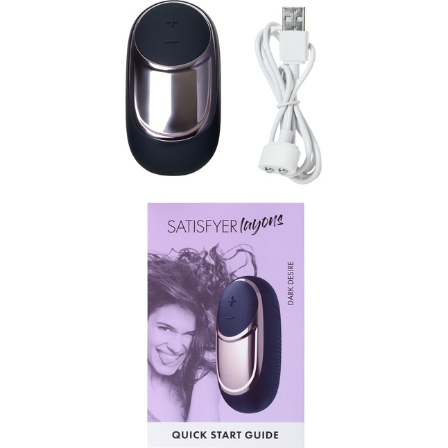 Черный вибромассажер Satisfyer Dark Desire. Фотография 7.