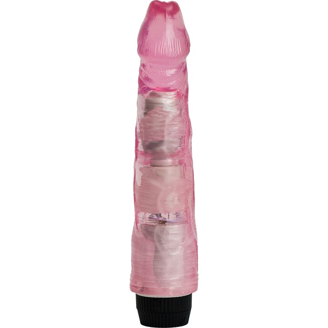 Розовый вибратор-реалистик - 22,5 см