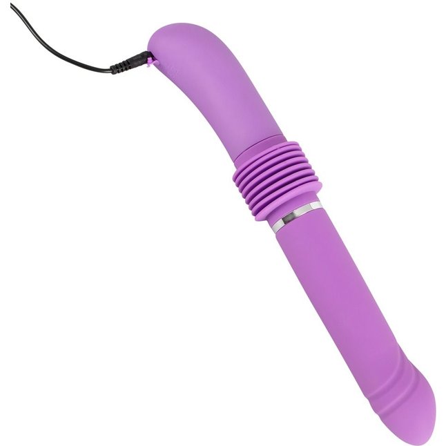 Фиолетовый вибратор Push it с возвратно-поступательными движениями - You2Toys. Фотография 4.