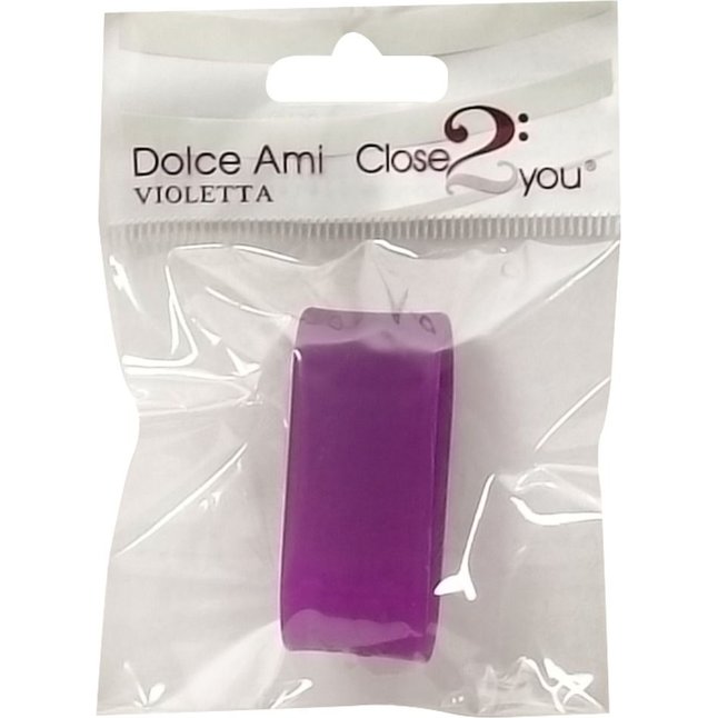 Фиолетовое эрекционное кольцо для пениса Dolce Ami - Close2you. Фотография 3.