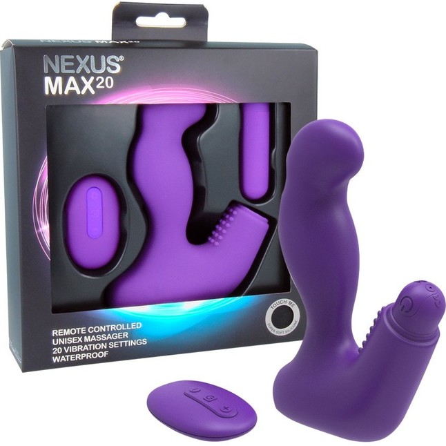 Фиолетовый вибромассажёр простаты NEXUS MAX 20. Фотография 4.