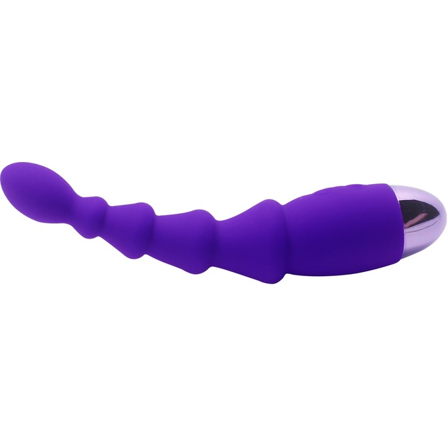 Фиолетовый анальный вибростимулятор Evil Teaser - 19,5 см. Фотография 2.