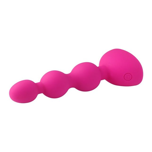 Розовый анальный вибростимулятор Anal Beads S - 14,5 см.. Фотография 2.