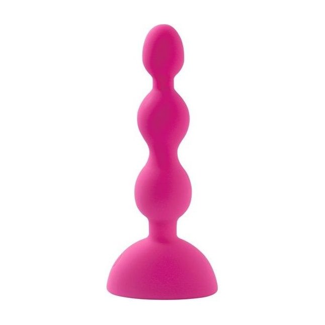 Розовый анальный вибростимулятор Anal Beads S - 14,5 см.