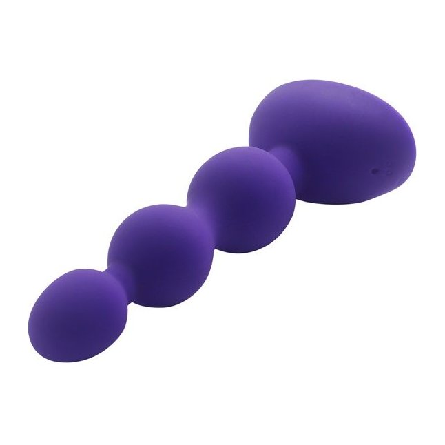 Фиолетовый анальный вибростимулятор Anal Beads S - 14,5 см.. Фотография 2.