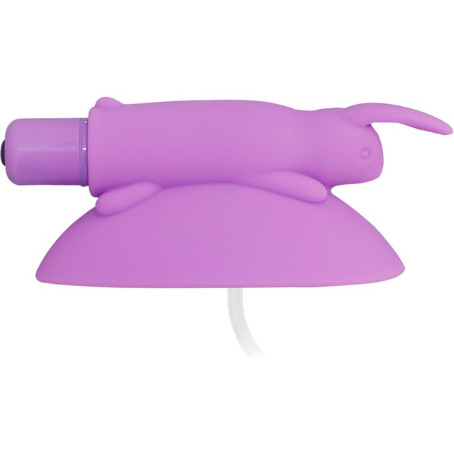 Фиолетовая вакуумная помпа для клитора Naughty Rabbit. Фотография 3.