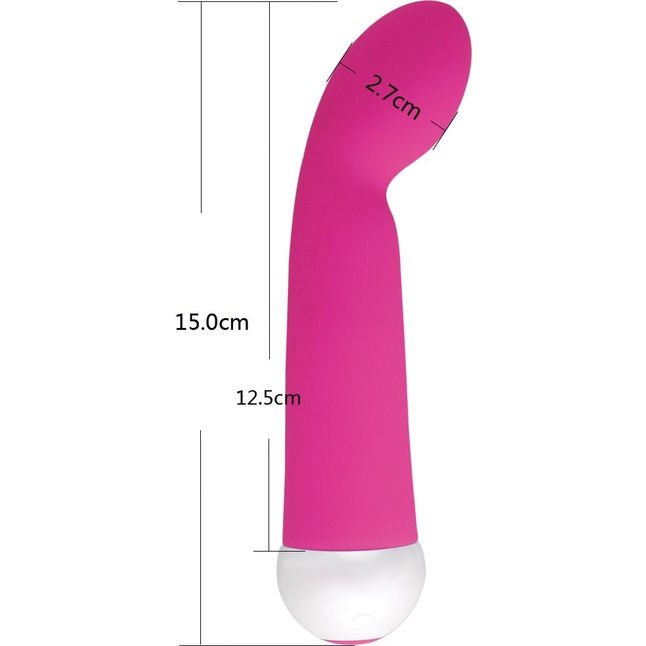Розовый вибратор Fashion Succubi Bliss G Vibe - 14,5 см. Фотография 2.