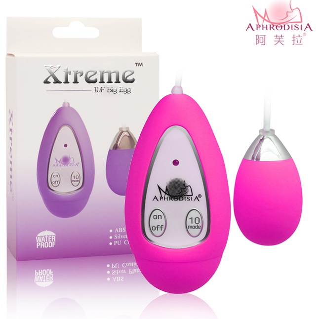 Розовое виброяичко Xtreme 10F Egg. Фотография 2.