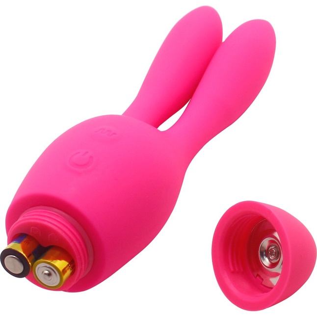 Розовый вибратор INDULGENCE Dream Bunny - 15 см. Фотография 5.