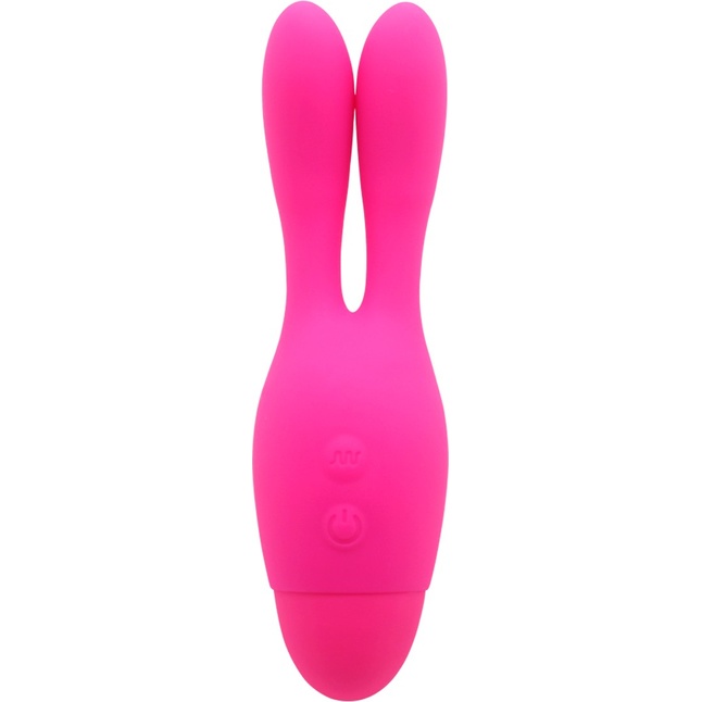 Розовый вибратор INDULGENCE Dream Bunny - 15 см