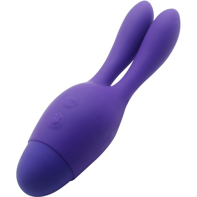 Фиолетовый вибратор INDULGENCE Dream Bunny - 15 см. Фотография 2.