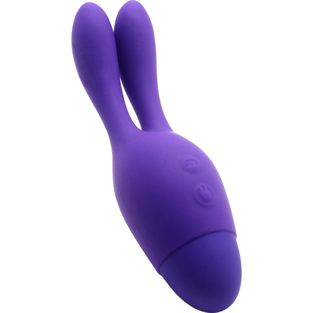 Фиолетовый вибратор INDULGENCE Dream Bunny - 15 см. Фотография 3.