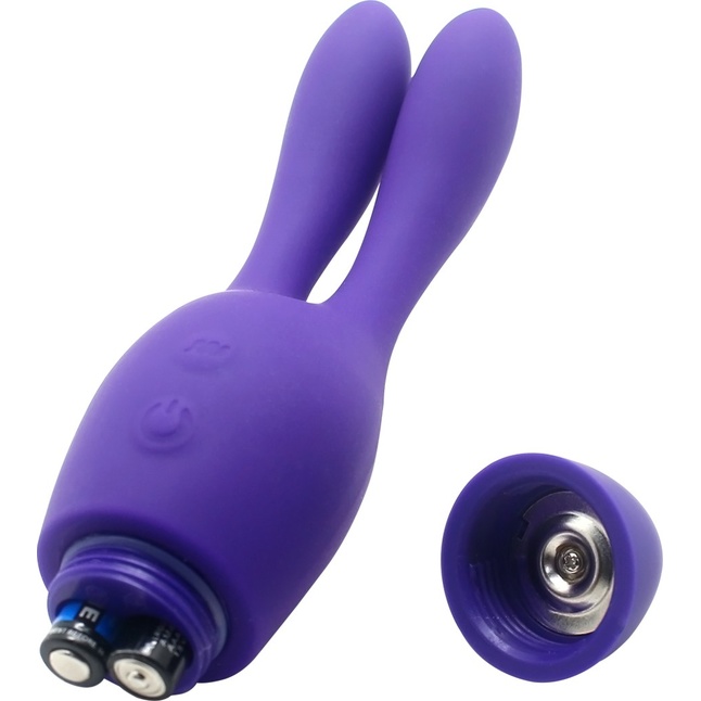 Фиолетовый вибратор INDULGENCE Dream Bunny - 15 см. Фотография 5.