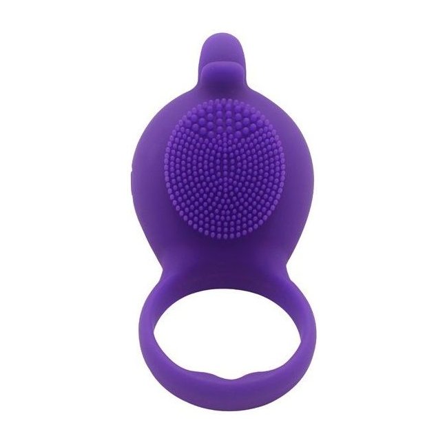 Фиолетовое виброкольцо на пенис Dolphin