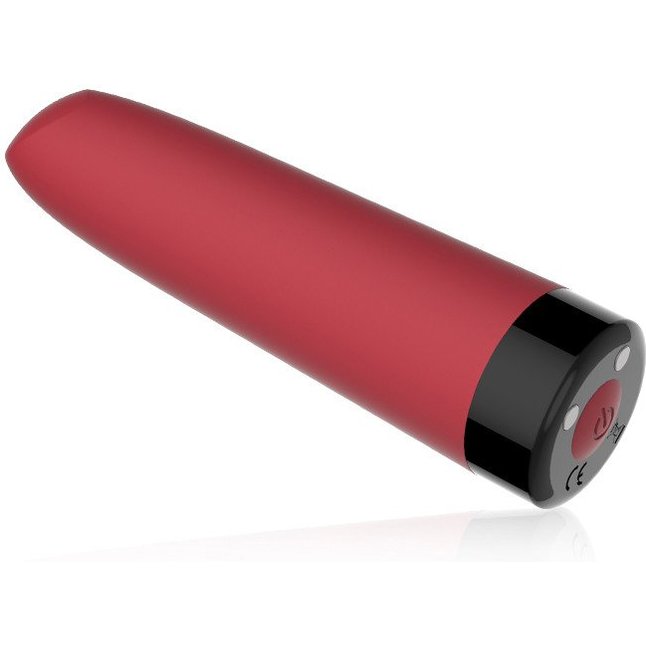 Красный мини-вибратор Awaken со скошенным кончиком - 10 см. Фотография 3.