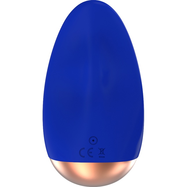 Синий вибратор Chic для клиторальной стимуляции - Elegance. Фотография 4.