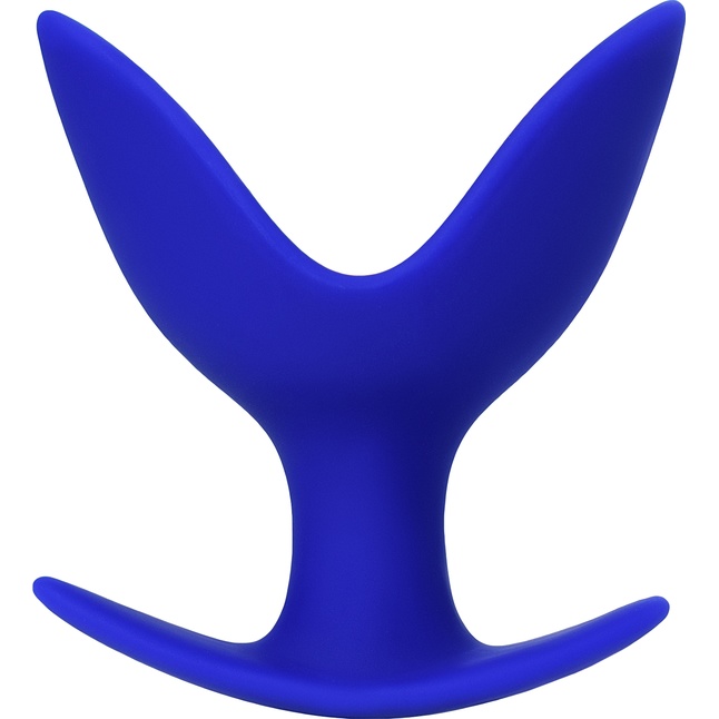 Синяя силиконовая расширяющая анальная втулка Bloom - 9,5 см - ToDo. Фотография 2.