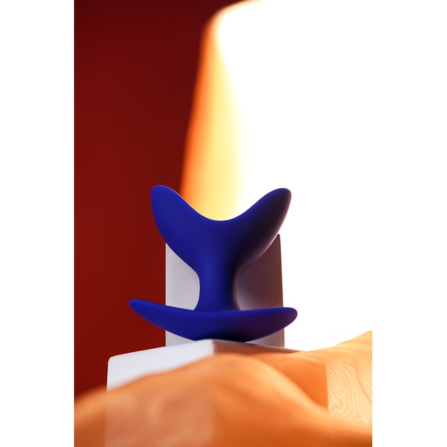 Синяя силиконовая расширяющая анальная втулка Bloom - 9,5 см - ToDo. Фотография 7.