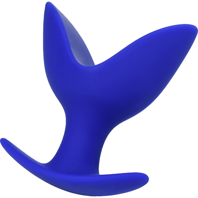 Синяя силиконовая расширяющая анальная втулка Bloom - 9,5 см - ToDo