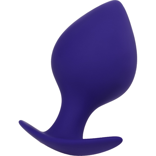 Фиолетовая силиконовая анальная пробка Glob - 10 см - ToDo