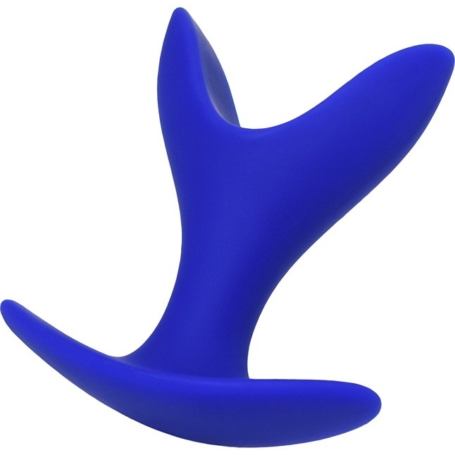 Синяя силиконовая расширяющая анальная пробка Bloom - 8,5 см - ToDo