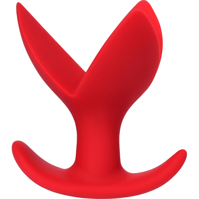 Красная силиконовая расширяющая анальная пробка Flower - 9 см - ToDo. Фотография 2.