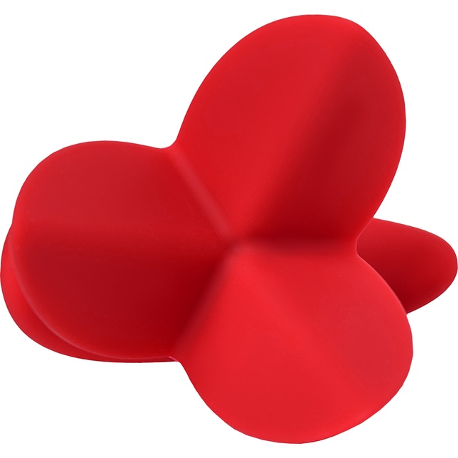 Красная силиконовая расширяющая анальная пробка Flower - 9 см - ToDo. Фотография 3.