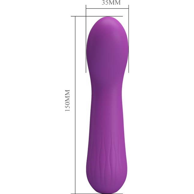 Фиолетовый гнущийся вибратор Faun - 15 см - Pretty Love. Фотография 4.