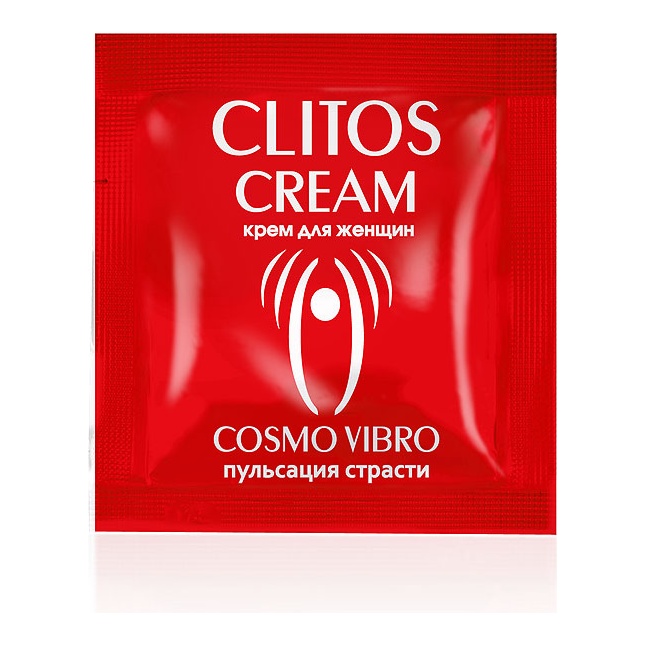 Саше возбуждающего крема для женщин Clitos Cream - 1,5 гр - Одноразовая упаковка