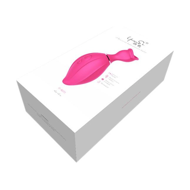 Розовый вакуумный стимулятор клитора Lip Love. Фотография 3.