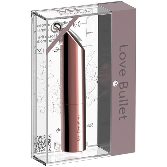 Золотистый мини-вибратор Love Bullet - 8,4 см. Фотография 3.
