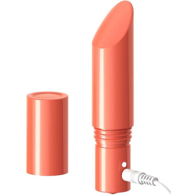 Оранжевый мини-вибратор Love Bullet - 8,4 см. Фотография 3.
